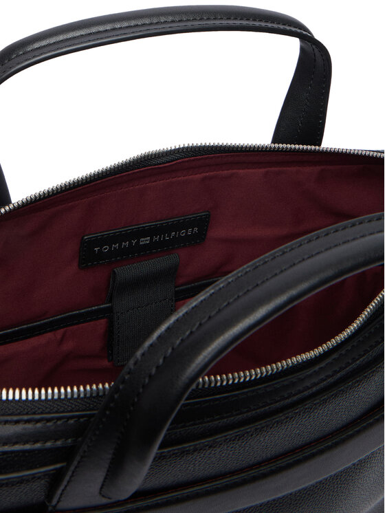 Tommy Hilfiger Tommy Hilfiger Τσάντα για laptop Th Business Leather Computer Bag AM0AM14731 Μαύρο