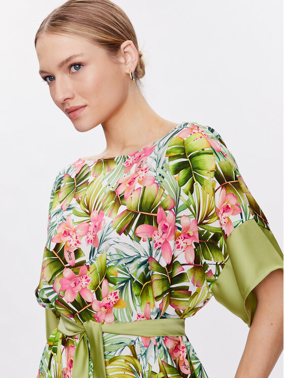 Liu Jo Beachwear Liu Jo Beachwear Rochie de plajă VA3141 T3347 Verde Relaxed Fit