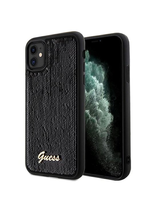 Etui na telefon Guess, Czarne, iPhone 11 / Xr