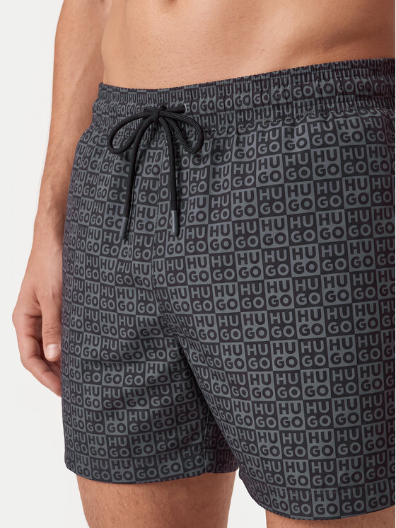 HUGO HUGO Szorty kąpielowe Aaron 50556792 Czarny Regular Fit