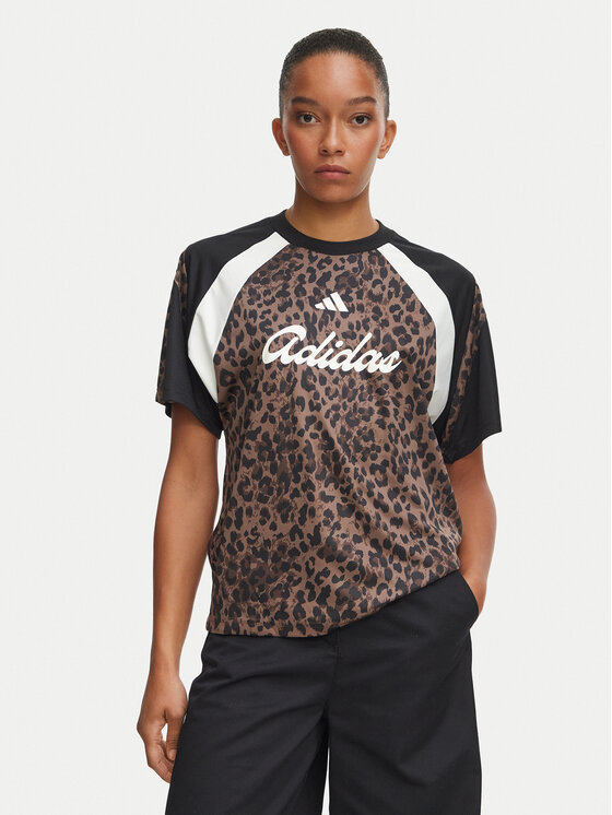 adidas adidas T-särk House Of Tiro Jersey KV0905 Pruun Regular Fit