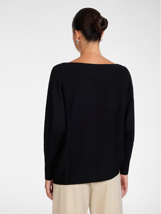 Elena Mirò Elena Mirò Sweter M011Z000770N033 Czarny Over Fit