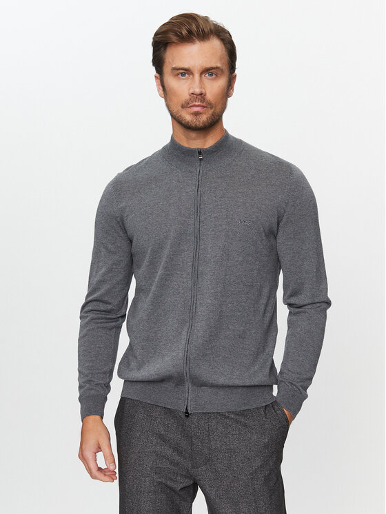 Boss Kardigán Balonso-L 50476347 Sivá Regular Fit