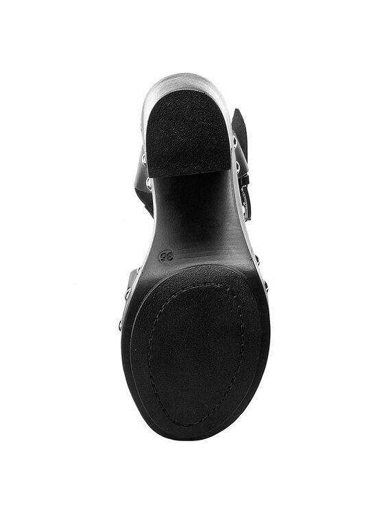 Guess Guess Sandale Genna FLGEE2 LEA01 Negru