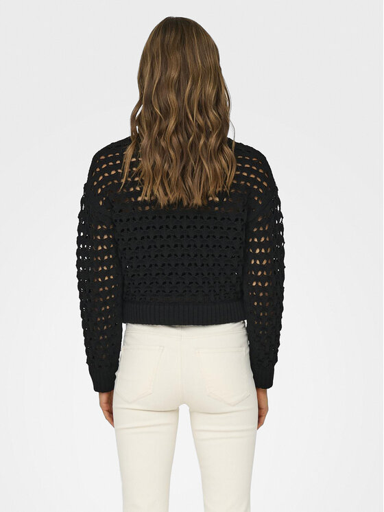 ONLY ONLY Sveter Linda 15311772 Čierna Regular Fit