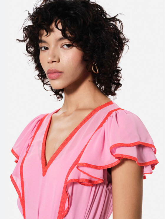 Rage Age Rage Age Sukienka letnia Lucia Różowy Regular Fit