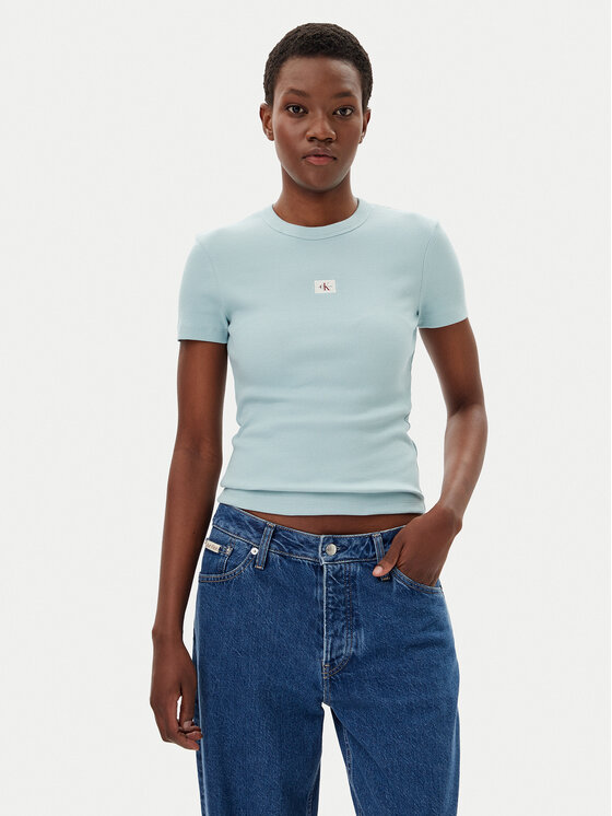 Calvin Klein Jeans Calvin Klein Jeans Póló J20J225245 Kék Slim Fit