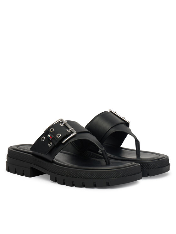 Tommy Jeans Tommy Jeans Zehentrenner Tjw Buckle Sandal EN0EN02948 Schwarz