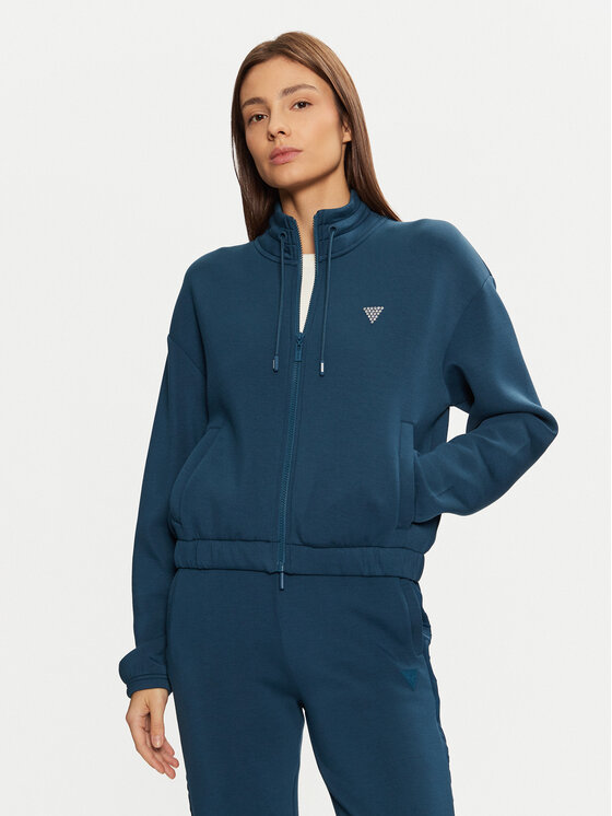 Guess Guess Bluză V4BQ14 K7UW2 Albastru Regular Fit