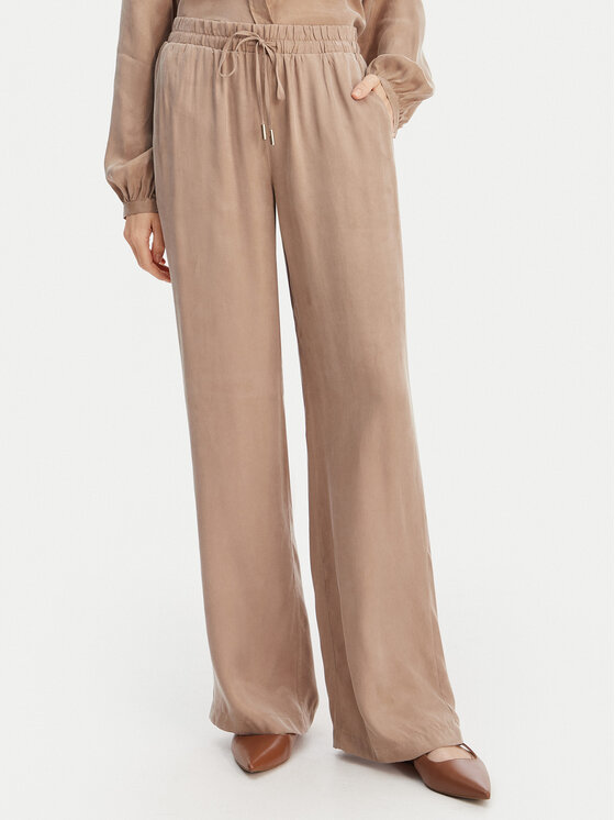 Guess Guess Текстилни панталони W6GB07 W1781 Бежов Regular Fit