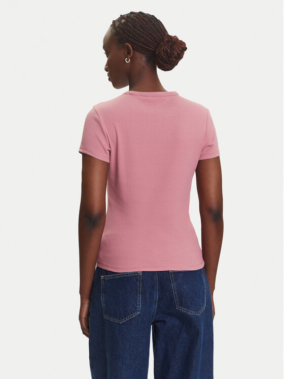 Tommy Jeans Tommy Jeans Тишърт Essential DW0DW17383 Розов Slim Fit