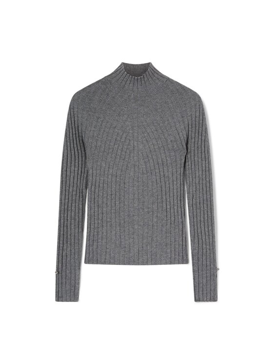 Motivi Motivi Sweter M552W104340N013 Szary Slim Fit