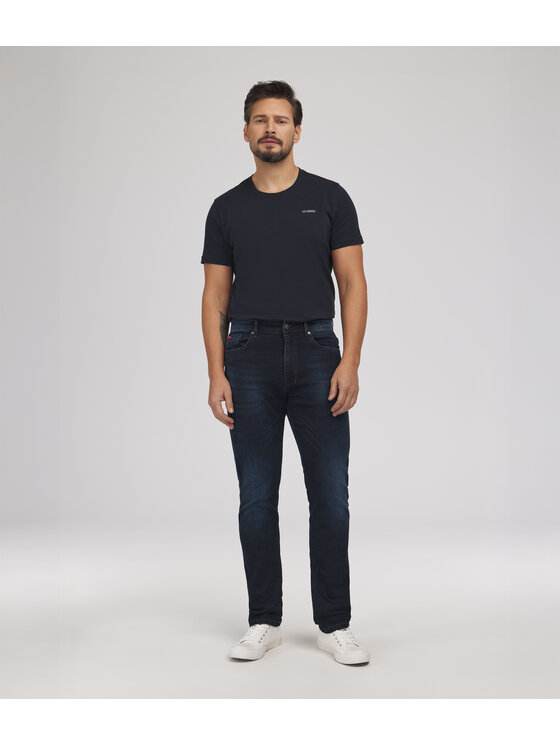 Lee Cooper Lee Cooper Jeansy JEANS M LC7504 1386 DARK USED Niebieski Tapered Fit