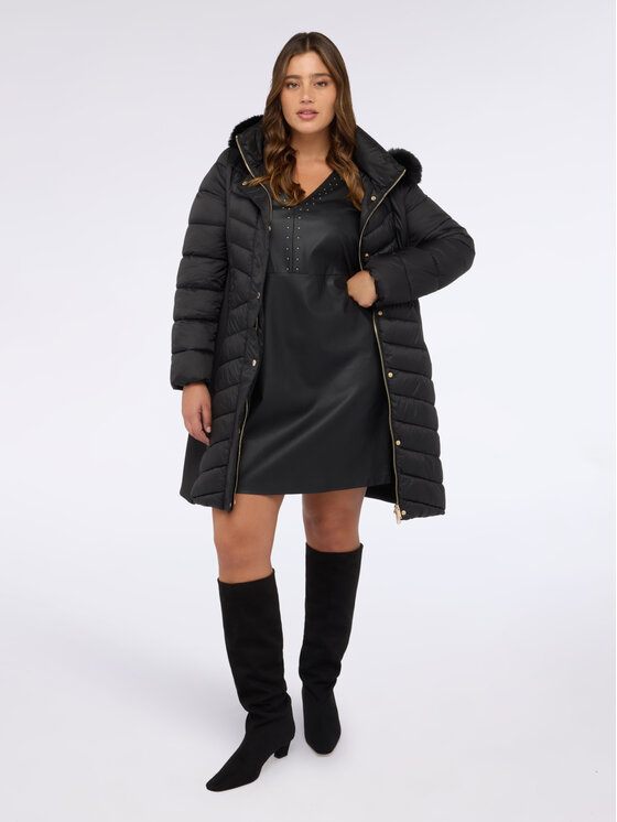 Fiorella Rubino Fiorella Rubino Giubbotto piumino F011T001440N033 Nero Slim Fit