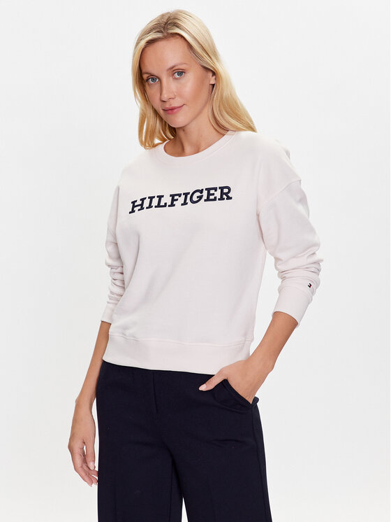 Tommy Hilfiger Džemperis ar kapuci WW0WW38860 Écru Regular Fit