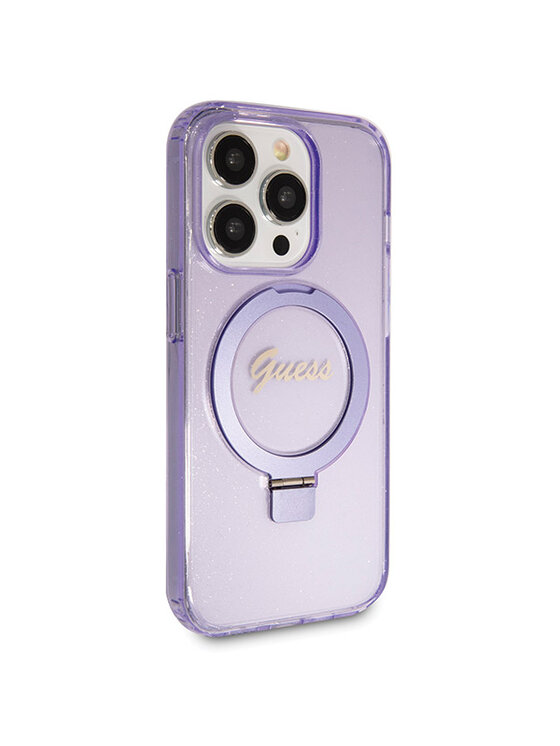 Guess Guess Etui na telefon iPhone 13 Pro Max Fioletowy