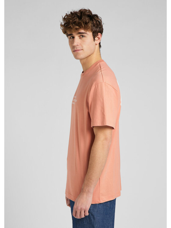 Lee Lee T-shirt LOGO LOOSE TEE Arancione Regular Fit