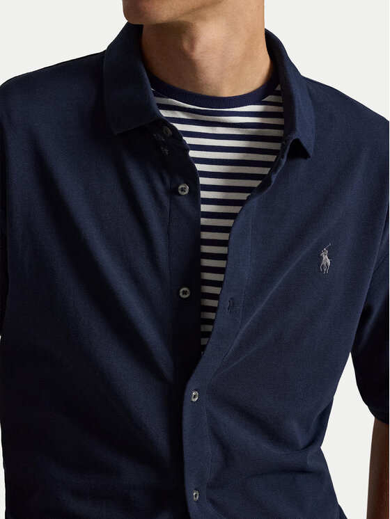 Polo Ralph Lauren Polo Ralph Lauren Marškiniai 710B18514003 Tamsiai mėlyna Regular Fit
