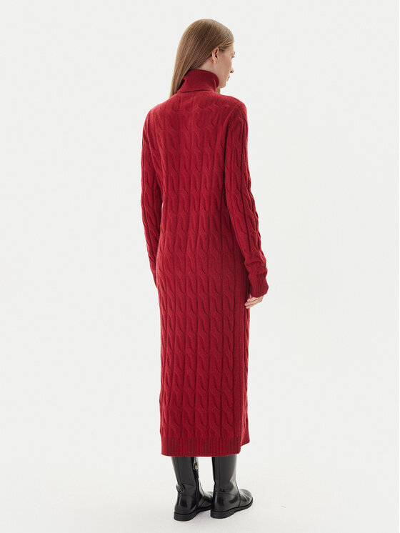 Tommy Hilfiger Tommy Hilfiger Trikotāžas kleita WW0WW46429 Sarkans Slim Fit