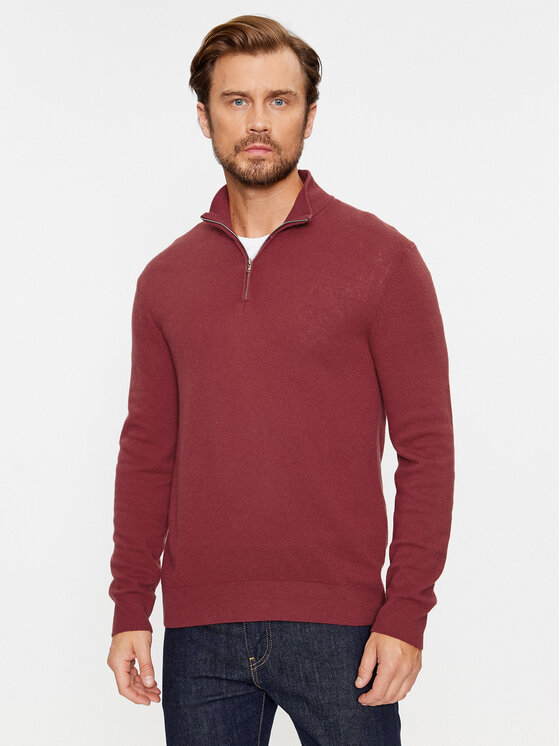 Férfi Sweater United Colors Of Benetton, Méret: XXL, Bordó, 1002U200U