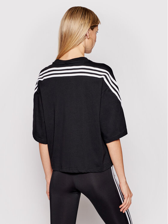 adidas adidas T-Shirt Future Icons 3-Stripes GN1837 Schwarz Loose Fit