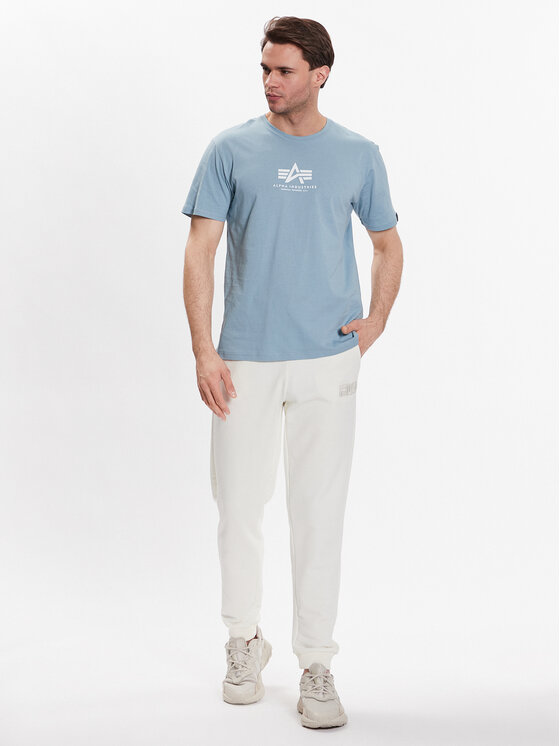 Alpha Industries Alpha Industries T-Shirt Basic 118533 Modrá Regular Fit