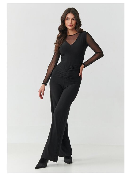 Makadamia Makadamia Kombinezon M904 Czarny Slim Fit