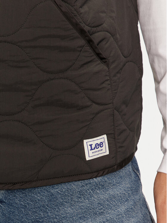 Lee Lee Kamizelka 112341650 Czarny Regular Fit