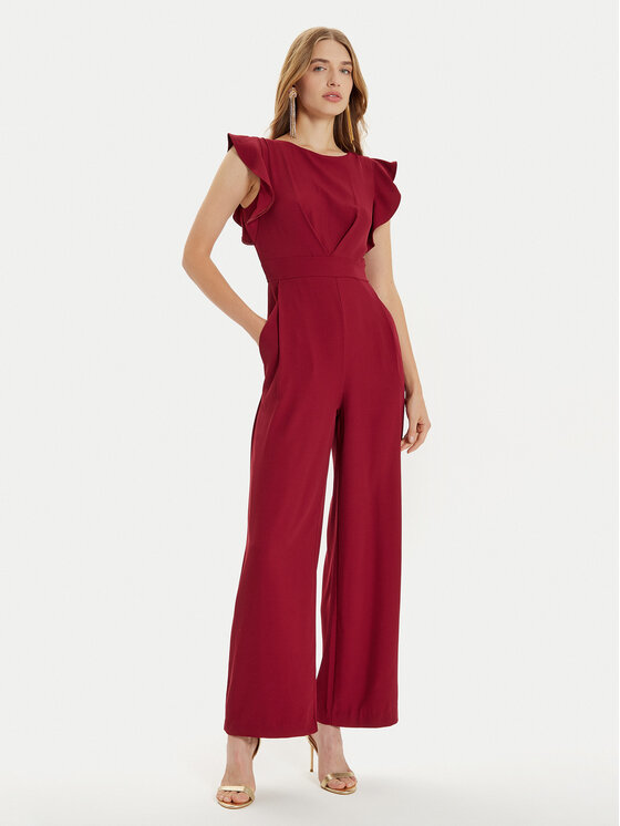 Rinascimento Overal CFC0119758003 Bordová Regular Fit