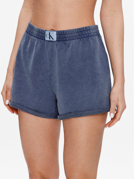 Calvin Klein Swimwear Kratke hlače za na plažo KW0KW02089 Modra Regular Fit