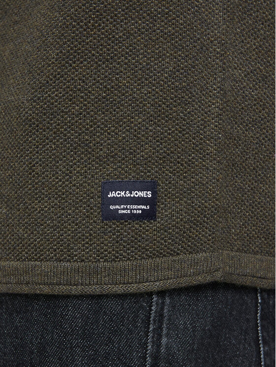 Jack&Jones Jack&Jones Džemper Hill 12157321 Zelena Regular Fit