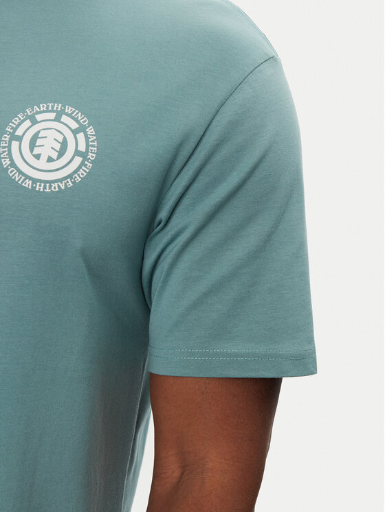 Element Element T-Shirt ELYZT00490 Zielony Regular Fit