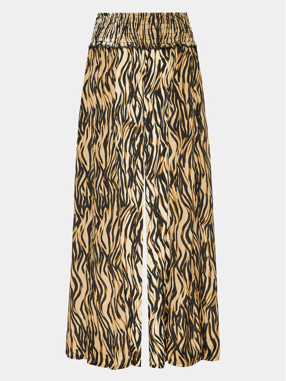 Iconique Iconique Панталони тип кюлоти IC23 124 Кафяв Oversize