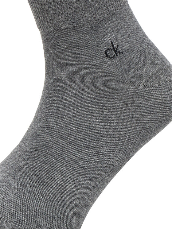 Calvin Klein Calvin Klein Комплект 3 чифта къси чорапи мъжки 701234209 Сив