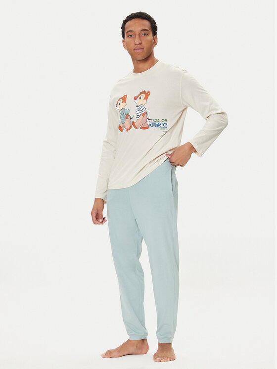 United Colors Of Benetton United Colors Of Benetton Pidžama 30964P02Y Bež Regular Fit