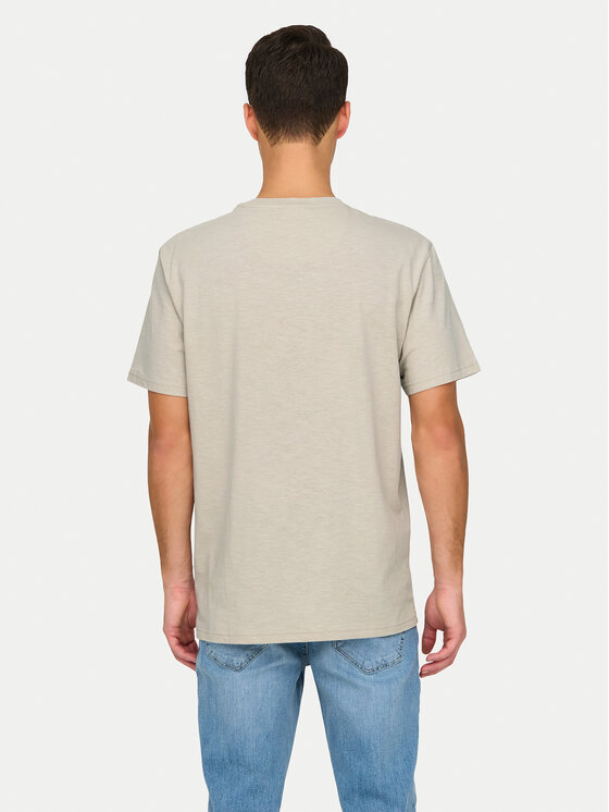 Only & Sons Only & Sons Tricou 22025286 Bej Regular Fit