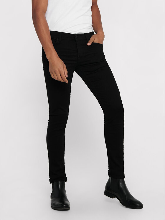 Only & Sons Blugi Loom 22010448 Negru Slim Fit