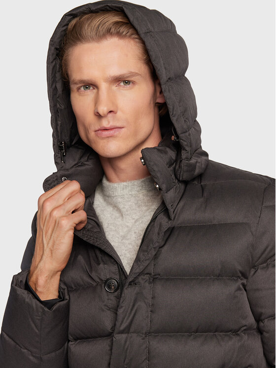 Hetregó Hetregó Pūkinė striukė Minardi 8M491 22WU17 Pilka Regular Fit