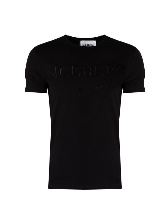 Iceberg Iceberg T-Shirt F0146301 Μαύρο Regular Fit