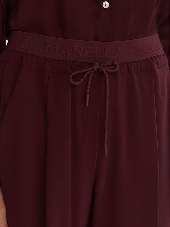Marella Marella Stoffhose Vanto 2523136065 Dunkelrot Regular Fit
