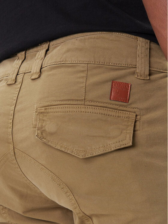 Alpha Industries Alpha Industries Auduma bikses Petrol Patch 178207 Zaļš Slim Fit