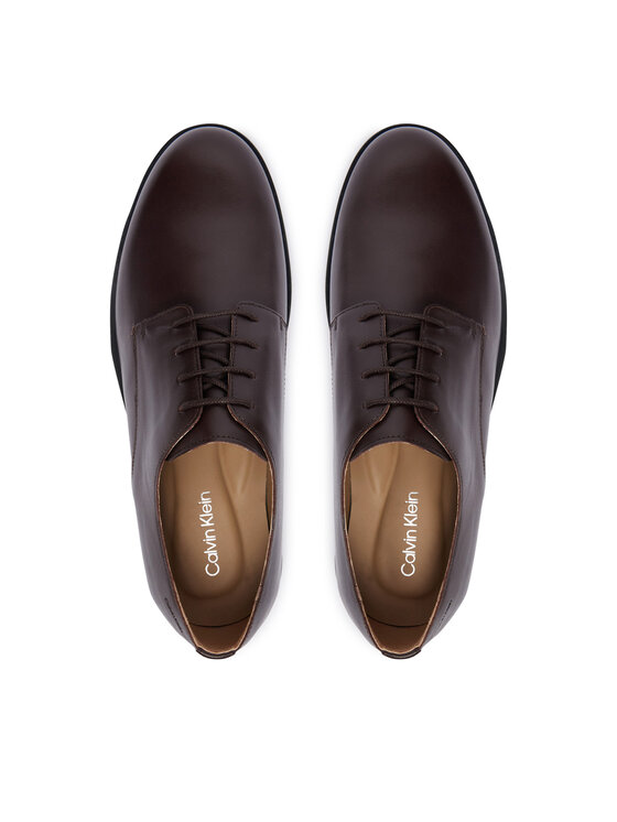 Calvin Klein Calvin Klein Poolsaapad Ess Rubber Derby Lth HM0HM02056 Tumepruun