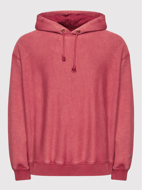 Champion Champion Felpa Acid Wash Minimal 217240 Rosso Custom Fit