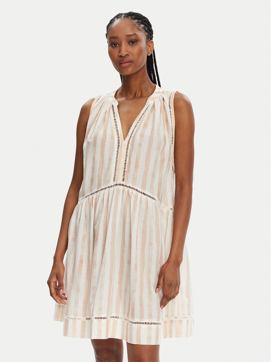 Seafolly Seafolly Rochie de vară Ladder 55405-DR Bej Relaxed Fit