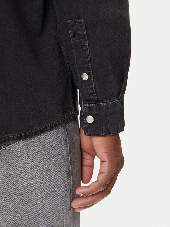Karl Lagerfeld Jeans Karl Lagerfeld Jeans Τζιν πουκάμισο A3M16001 Μαύρο Regular Fit