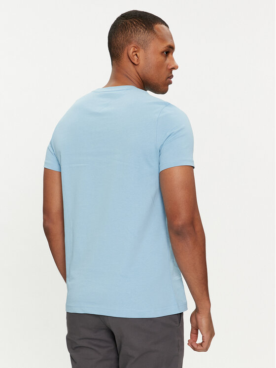 Tommy Hilfiger Tommy Hilfiger Majica Logo MW0MW11797 Svetlo modra Regular Fit