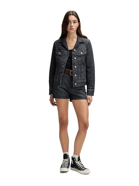 Lee Lee Kurtka jeansowa 112376957 Szary Regular Fit