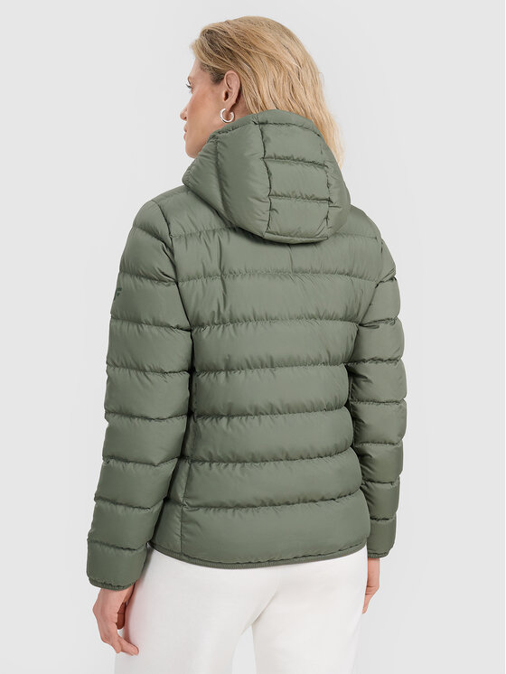 4F 4F Kurtka puchowa NATURAL (DOWN) WARMTH Khaki Regular Fit
