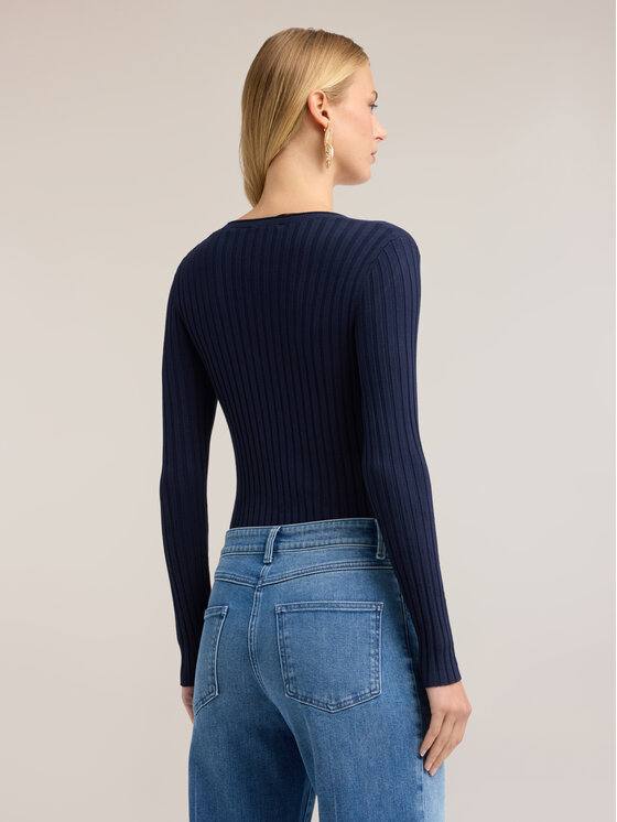 Motivi Motivi Sweter M266W003982N034 Niebieski Slim Fit