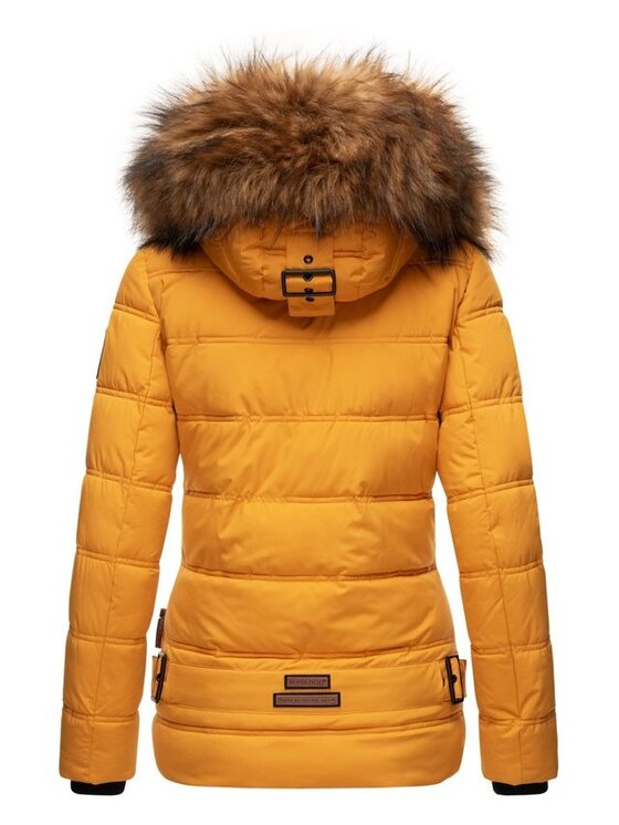 Navahoo Navahoo Kurtka zimowa Zoja Żółty Casual Fit